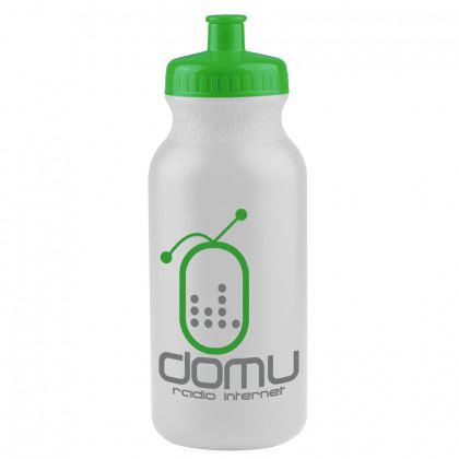 Green Lid 20 oz Custom BPA-Free Sport Bottles | Personalized Opaque Water Bottles | Inexpensive Sports Water Bottles